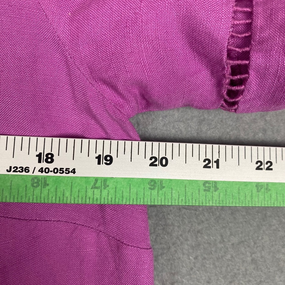 LOFT Linen Blend Ladder Stitch Pocket Shift Dress Womens Small Lavender‎ - Picture 7 of 8